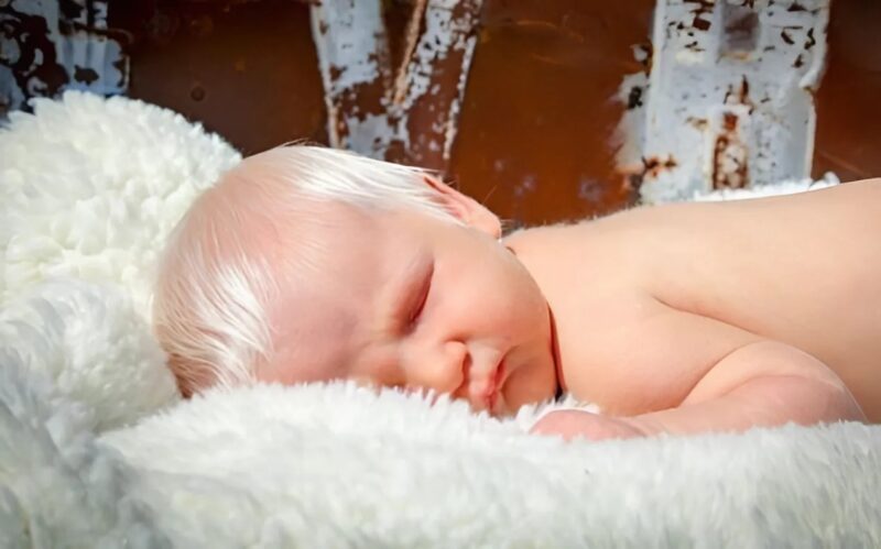 Something Mysterious! This Is The Look Of The Special Baby Born With White Hair
