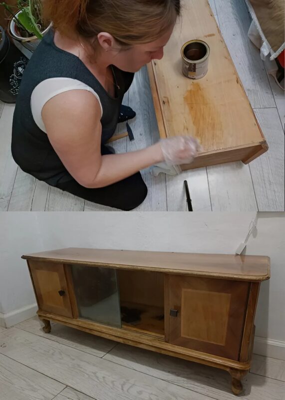 I discovered this nightstand by chance among the trash and decided to restore it: here's the result I achieved.
