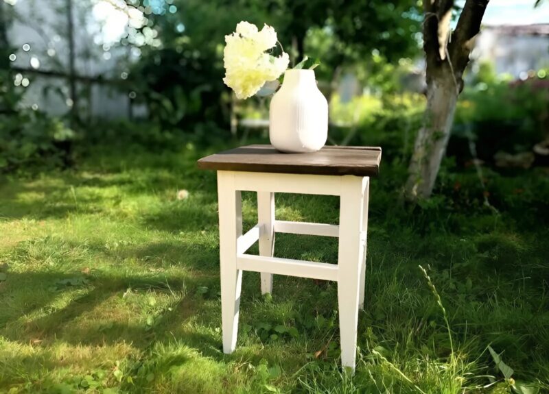 From Forgotten to Fabulous: My Upcycled Stool Transformation!