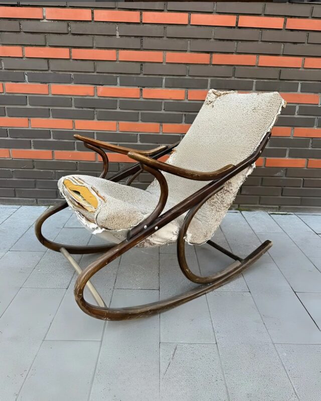 Of course, there are many examples of furniture restoration on the internet but for my brother and me this rocking chair is associated with our grandfather