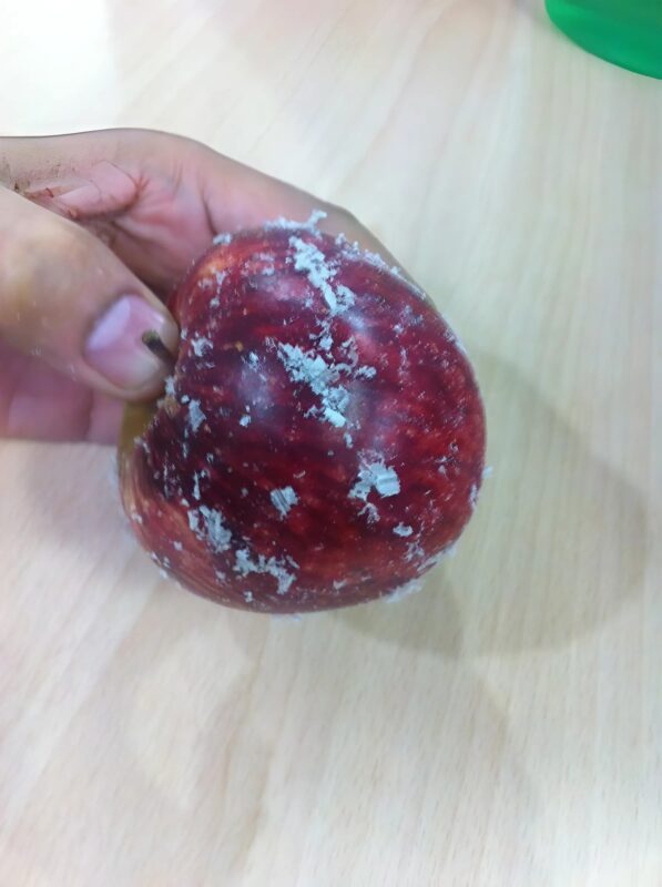 Have you ever thought about what’s really on the skin of your apples? Oh, this is disturbing…