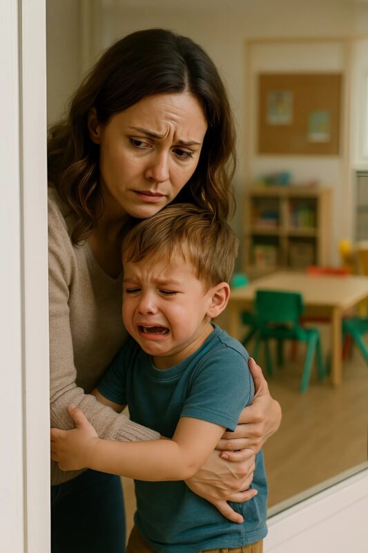 My son begged me not to take him to kindergarten – what I saw when I watched him made my blood run cold