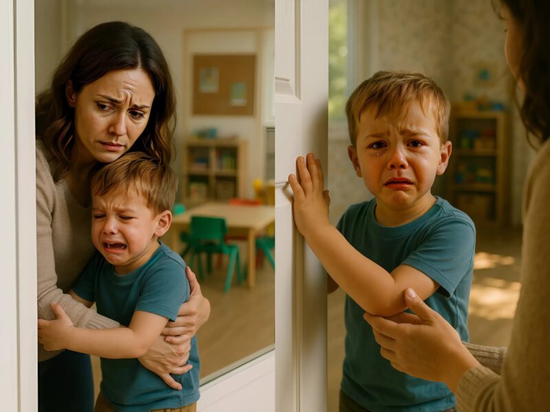My son begged me not to take him to kindergarten – what I saw when I watched him made my blood run cold