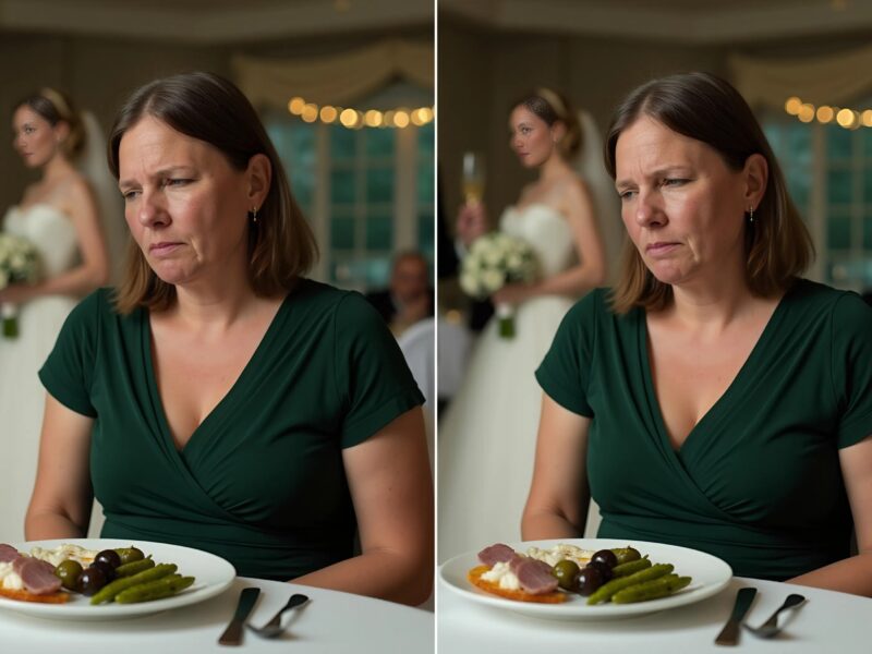 At my son’s wedding I sat alone and was served last