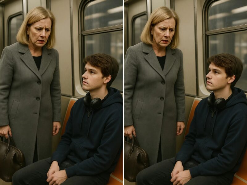 “Didn’t anyone teach you to respect your elders?!” — shouted a woman in the subway car but the teenager’s response stunned everyone