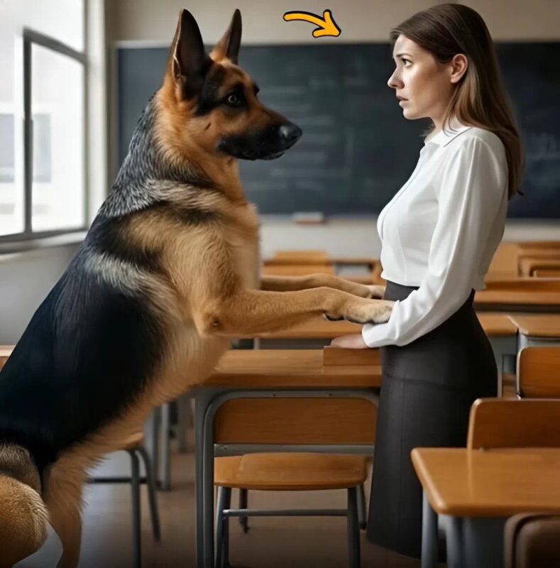 The dog wouldn’t stop barking at the lovely teacher: His instincts were razor-sharp and soon a horrifying secret was revealed that left everyone in shock