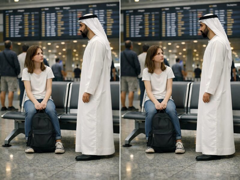 At 14, I was abandoned at Dubai airport because of a cruel “joke” by a jealous brother, and I was left alone