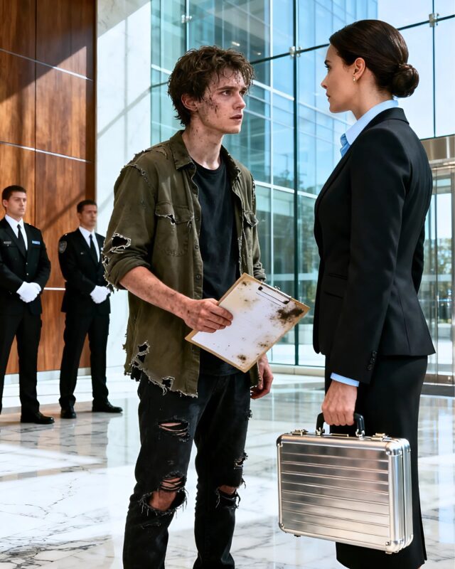 A young man in worn-out clothes walked into the office asking for a job, and no one expected that the director’s daughter’s decision would turn the entire business center upside down and silence even the most arrogant employees