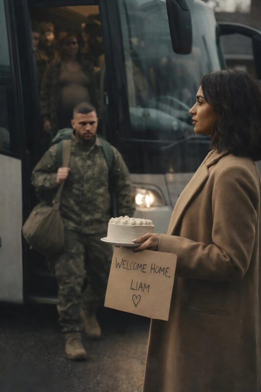 He promised he would marry me when he returned… But when, with my heart racing, I went to meet him, instead of a warm embrace I froze in place: he came back… with another woman, pregnant