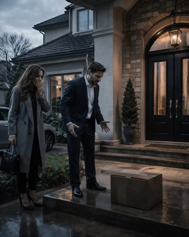 My daughter demanded half a million from me to cover her husband’s debts, giving me until noon, but by morning I had left only a single box on the porch — when she opened it, instead of money she saw something that made her scream