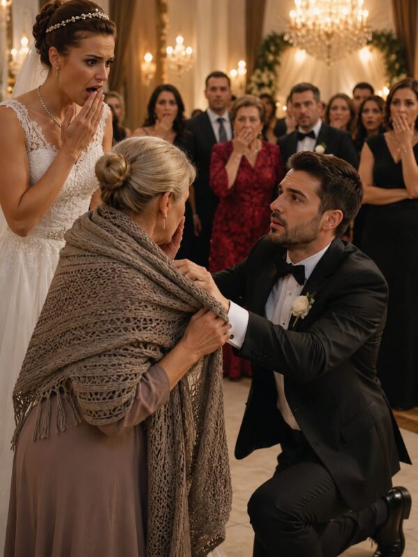 “Get rid of that rag! You’re ruining the entire look of my wedding!” the bride shouted furiously, throwing her mother-in-law’s old shawl onto the floor