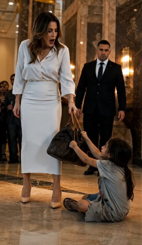 “Let go of the bag, little thief!” the wealthy woman shouted. But when she saw the old photograph in the girl’s hands, she froze in horror…