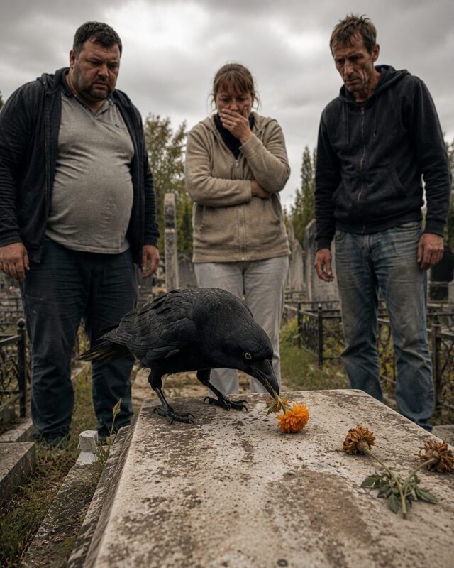 A raven brought a flower to the grave of a forgotten woman every single day… and no one could understand why
