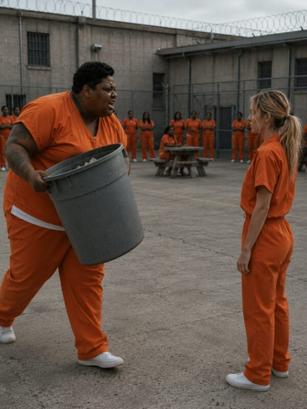“Hey, kitty! I’ve got a little present for you. So you’ll know your place right away... and whose little dog you’re going to be in here!” shouted the prison’s most feared inmate, known to everyone as Pitbull, as she dumped a large bin of foul-smelling garbage over the new inmate’s head