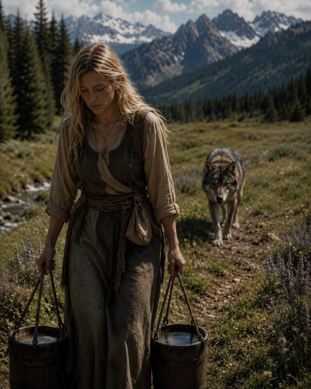 In her mind, she had already said goodbye to her life... But just a few seconds later, the wolf did something that shocked not only her, but the entire village