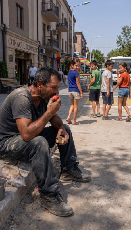 Her classmates laughed at her father because of his simple lunch — tomatoes and bread. But the girl, instead of crying, taught her classmates a lesson they would remember for a long time..