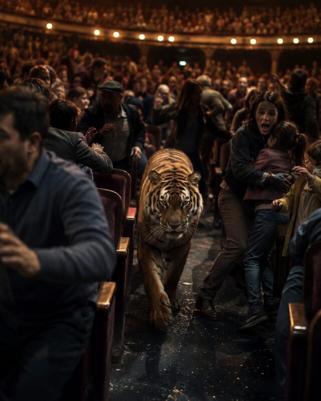 The circus hall was packed with spectators eagerly waiting for the illusionist’s famous tiger act