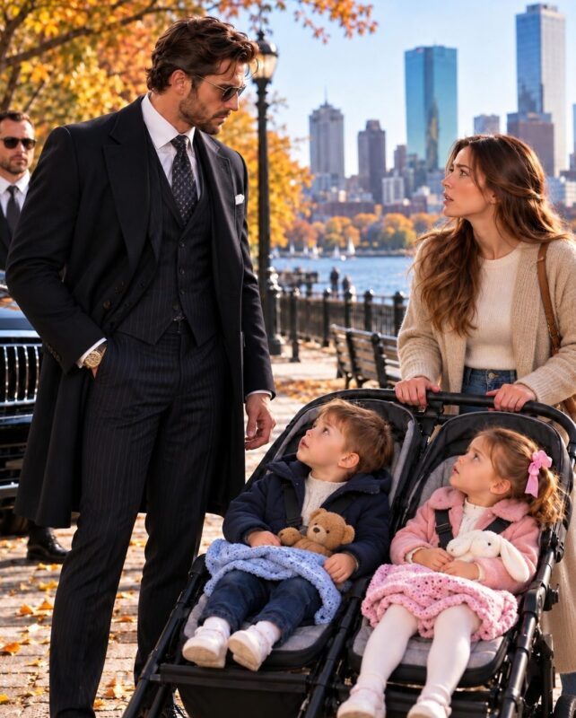Three years after the divorce, I asked my assistant to find out how my ex-wife was living. An hour later, he returned with a photograph and said, “Adrian… Evelyn has twins.”